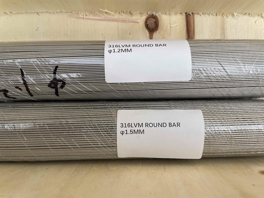 Stainless Steel 316LVM Wires, Bars ASTM F138, ISO 5832-1