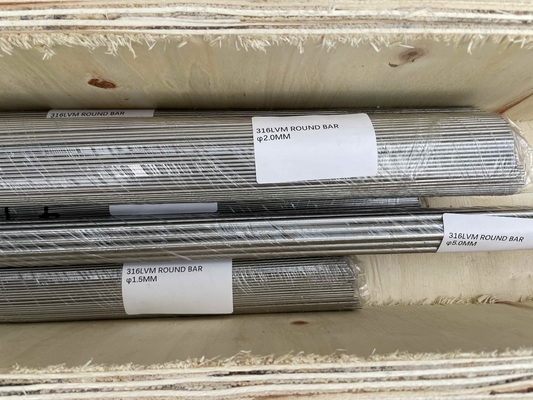 Stainless Steel 316LVM Wires, Bars ASTM F138, ISO 5832-1