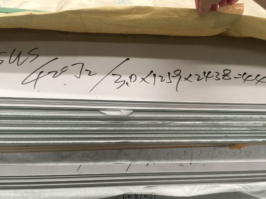 Martensitic Hardenable JIS SUS420J2のステンレス鋼のシートおよび版